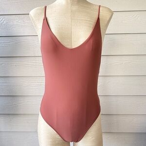 Aerie | Pink/Coral Open-Back One-Piece Swimsuit | Size S/P‎